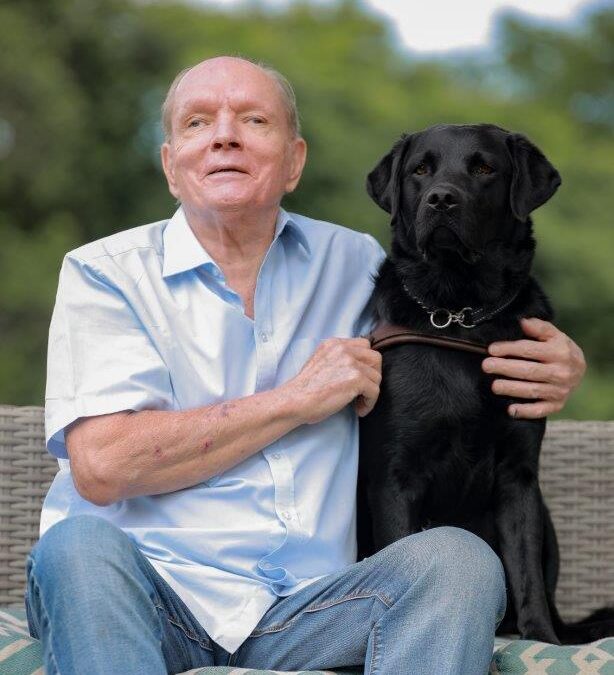 My new guide dog, Wilson